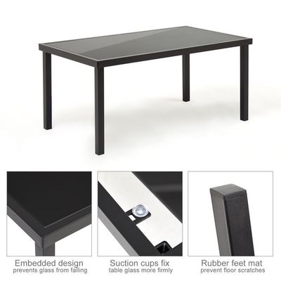 Balcony or Patio Lounge Set Metal Frame Garden Set for Outdoor 4 Seating Relaxation