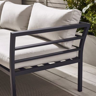 Minimalist Modern Style Outdoor Furniture Set Aluminum Frame Coffee Table Included