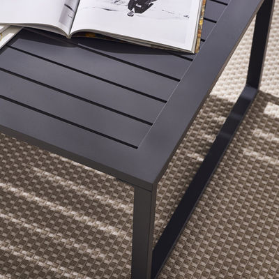Minimalist Modern Style Outdoor Furniture Set Aluminum Frame Coffee Table Included