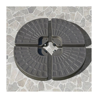 Outdoor Furniture AJUNION 4 PCs Portable Round Parasol Base with Filled Sand or Water
