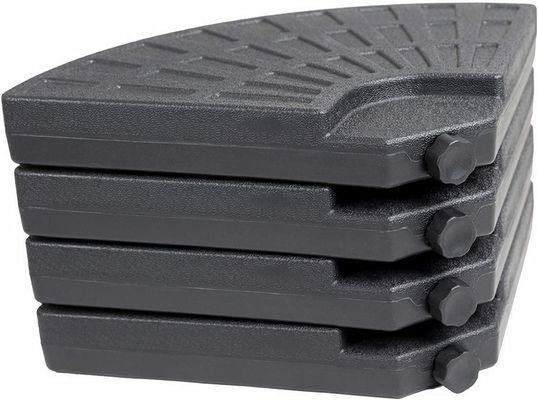 Outdoor Furniture AJUNION 4 PCs Portable Round Parasol Base with Filled Sand or Water