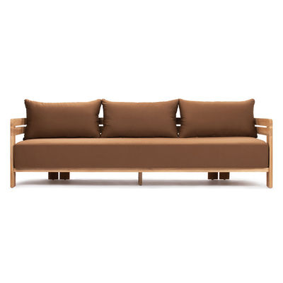 Modern Stylish Natural Teak Wood Lounge Sofa for Hotel Outdoor Patio Furniture Set