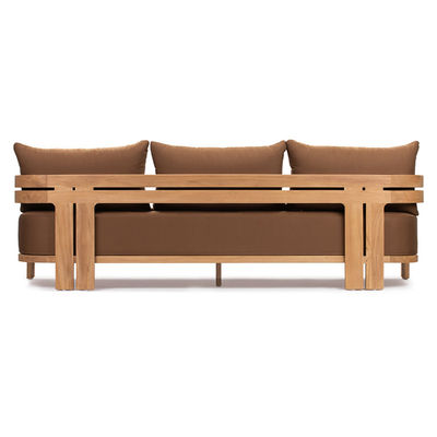 Modern Stylish Natural Teak Wood Lounge Sofa for Hotel Outdoor Patio Furniture Set