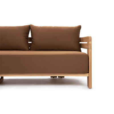 Modern Stylish Natural Teak Wood Lounge Sofa for Hotel Outdoor Patio Furniture Set
