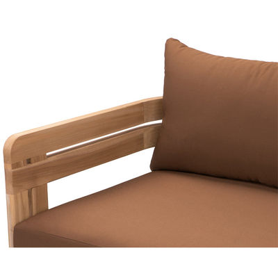 Modern Stylish Natural Teak Wood Lounge Sofa for Hotel Outdoor Patio Furniture Set