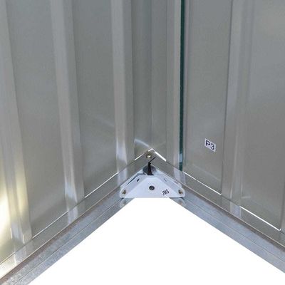 Countyard Storage Shed AJUNION 7ft Steel Metal Bike Shed with Lockable Door and Air vent