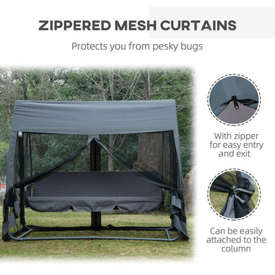 Transform Your Outdoor Space with 3 Seater Swing Chair Hammock Bed from AJUNION