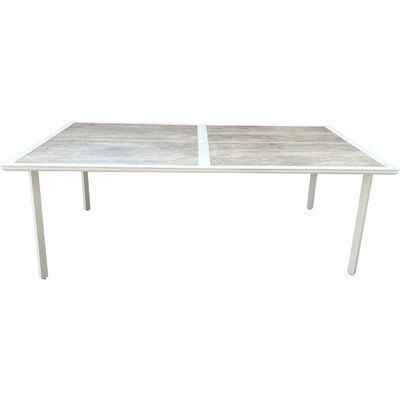 Modern Outdoor Table and Chairs Set for Restaurant Dining AJUNION Aluminum Dining