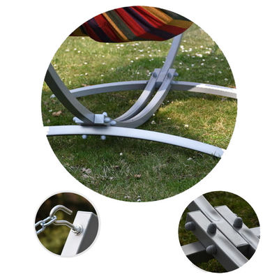 300*150cm Home Outdoor Portable Lightweight Folding Double Cotton Hammocks with Stand