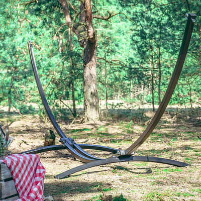 300*150cm Home Outdoor Portable Lightweight Folding Double Cotton Hammocks with Stand