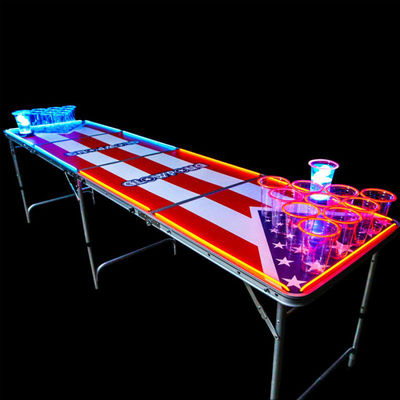Folding Portable Beer Pong Table for Outdoor Garden Bar Bistro Cafe Patio Party Event