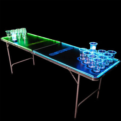 Folding Portable Beer Pong Table for Outdoor Garden Bar Bistro Cafe Patio Party Event
